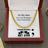 Mental Health Gift For Son, Semicolon, Motivational Semicolon Card, Support Gift For Son, Suicide Depression Awareness