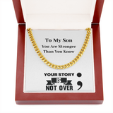 Mental Health Gift For Son, Semicolon, Motivational Semicolon Card, Support Gift For Son, Suicide Depression Awareness
