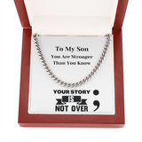 Mental Health Gift For Son, Semicolon, Motivational Semicolon Card, Support Gift For Son, Suicide Depression Awareness