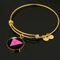 The Pink Triangle Charm Bracelet - TreasureNoni