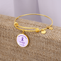 End Alz Bracelet, Support Alzheimer's Jewelry, Alzheimer's Purple Ribbon Bracelet, End Alz Jewelry, Alzheimer's In Memory Of