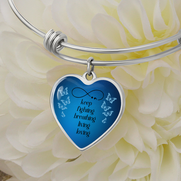 Semicolon Bracelet, Semicolon Gift, Semicolon Heart Pendant Bracelet, Suicide Awareness, Mental Health, Suicide Prevention Awareness, Semicolon Jewelry