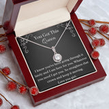 Strength Gift, Female Empowerment, Queen Gift For Friend, Friendship Jewelry, Encouragement, Support Gift, Hard Times, You Got This