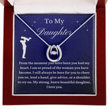 To My Daughter From Dad, Daughter Necklace, Father to Daughter Gift, Birthday Gift To Daughter From Dad, Gift From Dad To Daughter