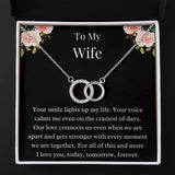 Gift For Wife, Birthday Gift For Wife, To My Wife Necklace, Wife Jewelry, Wife Poem Card, Anniversary Gift For Wife, Wife Sentimental Gift