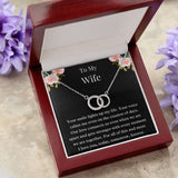 Gift For Wife, Birthday Gift For Wife, To My Wife Necklace, Wife Jewelry, Wife Poem Card, Anniversary Gift For Wife, Wife Sentimental Gift