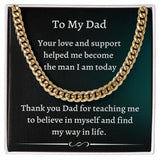 Gift For Dad From Son, Necklace For Dad, Chain Link Necklace, To My Dad Gift, Gift From Son, Birthday Gift For Dad, Dad Gifts
