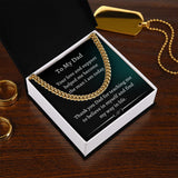 Gift For Dad From Son, Necklace For Dad, Chain Link Necklace, To My Dad Gift, Gift From Son, Birthday Gift For Dad, Dad Gifts