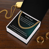 Gift For Dad From Daughter, Necklace For Dad, Chain Link Necklace, To My Dad Gift, Gift From Daughter, Birthday Gift For Dad, Dad Gifts