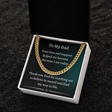 Gift For Dad From Son, Necklace For Dad, Chain Link Necklace, To My Dad Gift, Gift From Son, Birthday Gift For Dad, Dad Gifts
