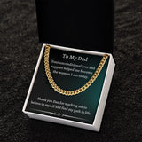 Gift For Dad From Daughter, Necklace For Dad, Chain Link Necklace, To My Dad Gift, Gift From Daughter, Birthday Gift For Dad, Dad Gifts