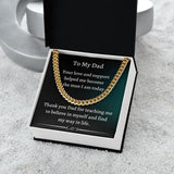 Gift For Dad From Son, Necklace For Dad, Chain Link Necklace, To My Dad Gift, Gift From Son, Birthday Gift For Dad, Dad Gifts