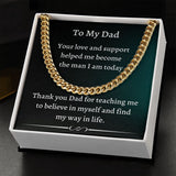Gift For Dad From Son, Necklace For Dad, Chain Link Necklace, To My Dad Gift, Gift From Son, Birthday Gift For Dad, Dad Gifts