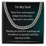 Gift For Dad From Son, Necklace For Dad, Chain Link Necklace, To My Dad Gift, Gift From Son, Birthday Gift For Dad, Dad Gifts