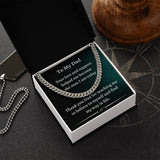 Gift For Dad From Son, Necklace For Dad, Chain Link Necklace, To My Dad Gift, Gift From Son, Birthday Gift For Dad, Dad Gifts