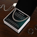 Gift For Dad From Daughter, Necklace For Dad, Chain Link Necklace, To My Dad Gift, Gift From Daughter, Birthday Gift For Dad, Dad Gifts