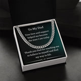 Gift For Dad From Son, Necklace For Dad, Chain Link Necklace, To My Dad Gift, Gift From Son, Birthday Gift For Dad, Dad Gifts