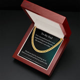 Gift For Dad From Daughter, Necklace For Dad, Chain Link Necklace, To My Dad Gift, Gift From Daughter, Birthday Gift For Dad, Dad Gifts