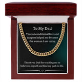 Gift For Dad From Daughter, Necklace For Dad, Chain Link Necklace, To My Dad Gift, Gift From Daughter, Birthday Gift For Dad, Dad Gifts