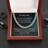 Gift For Dad From Son, Necklace For Dad, Chain Link Necklace, To My Dad Gift, Gift From Son, Birthday Gift For Dad, Dad Gifts