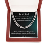 Gift For Dad From Daughter, Necklace For Dad, Chain Link Necklace, To My Dad Gift, Gift From Daughter, Birthday Gift For Dad, Dad Gifts