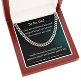 Gift For Dad From Daughter, Necklace For Dad, Chain Link Necklace, To My Dad Gift, Gift From Daughter, Birthday Gift For Dad, Dad Gifts