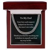 Gift For Dad From Son, Necklace For Dad, Chain Link Necklace, To My Dad Gift, Gift From Son, Birthday Gift For Dad, Dad Gifts
