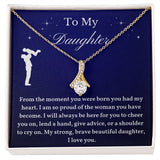 To My Daughter From Dad, Daughter Necklace, Father to Daughter Gift, Birthday Gift To Daughter From Dad, Gift From Dad To Daughter