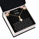Gift For Wife, Birthday Gift For Wife, To My Wife Necklace, Wife Jewelry, Wife Poem Card, Anniversary Gift For Wife, Wife Sentimental Gift