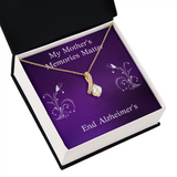 My Mother's Memories Matter Alzheimers Jewelry, Alzheimer's Pendant Necklace, Alzheimer's Awareness, Alzheimer's Support Mom, End Alzheimer's