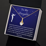 To My Daughter From Dad, Daughter Necklace, Father to Daughter Gift, Birthday Gift To Daughter From Dad, Gift From Dad To Daughter