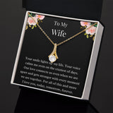 Gift For Wife, Birthday Gift For Wife, To My Wife Necklace, Wife Jewelry, Wife Poem Card, Anniversary Gift For Wife, Wife Sentimental Gift