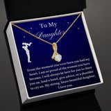 To My Daughter From Dad, Daughter Necklace, Father to Daughter Gift, Birthday Gift To Daughter From Dad, Gift From Dad To Daughter