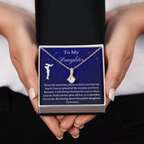 To My Daughter From Dad, Daughter Necklace, Father to Daughter Gift, Birthday Gift To Daughter From Dad, Gift From Dad To Daughter