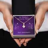 My Mother's Memories Matter Alzheimers Jewelry, Alzheimer's Pendant Necklace, Alzheimer's Awareness, Alzheimer's Support Mom, End Alzheimer's