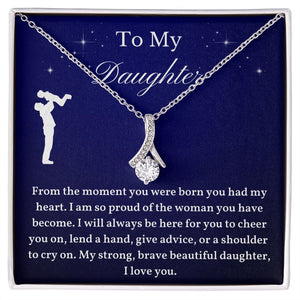 To My Daughter From Dad, Daughter Necklace, Father to Daughter Gift, Birthday Gift To Daughter From Dad, Gift From Dad To Daughter
