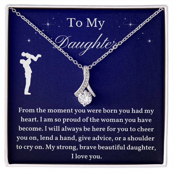 To My Daughter From Dad, Daughter Necklace, Father to Daughter Gift, Birthday Gift To Daughter From Dad, Gift From Dad To Daughter