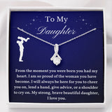 To My Daughter From Dad, Daughter Necklace, Father to Daughter Gift, Birthday Gift To Daughter From Dad, Gift From Dad To Daughter