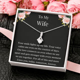 Gift For Wife, Birthday Gift For Wife, To My Wife Necklace, Wife Jewelry, Wife Poem Card, Anniversary Gift For Wife, Wife Sentimental Gift