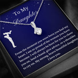 To My Daughter From Dad, Daughter Necklace, Father to Daughter Gift, Birthday Gift To Daughter From Dad, Gift From Dad To Daughter