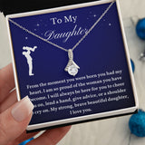 To My Daughter From Dad, Daughter Necklace, Father to Daughter Gift, Birthday Gift To Daughter From Dad, Gift From Dad To Daughter