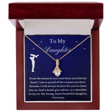 To My Daughter From Dad, Daughter Necklace, Father to Daughter Gift, Birthday Gift To Daughter From Dad, Gift From Dad To Daughter