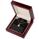 Gift For Wife, Birthday Gift For Wife, To My Wife Necklace, Wife Jewelry, Wife Poem Card, Anniversary Gift For Wife, Wife Sentimental Gift