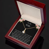 Gift For Wife, Birthday Gift For Wife, To My Wife Necklace, Wife Jewelry, Wife Poem Card, Anniversary Gift For Wife, Wife Sentimental Gift