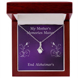 My Mother's Memories Matter Alzheimers Jewelry, Alzheimer's Pendant Necklace, Alzheimer's Awareness, Alzheimer's Support Mom, End Alzheimer's