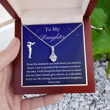 To My Daughter From Dad, Daughter Necklace, Father to Daughter Gift, Birthday Gift To Daughter From Dad, Gift From Dad To Daughter