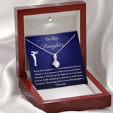To My Daughter From Dad, Daughter Necklace, Father to Daughter Gift, Birthday Gift To Daughter From Dad, Gift From Dad To Daughter