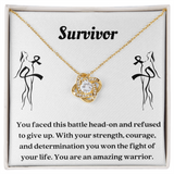Cancer Survivor Gift, Warrior Gift Necklace, Cancer Fighter Gift, Survivor Gift, Cancer Warrior Gift, Beat Cancer Gift, Empowerment Gift