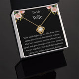 Gift For Wife, Birthday Gift For Wife, To My Wife Necklace, Wife Jewelry, Wife Poem Card, Anniversary Gift For Wife, Wife Sentimental Gift