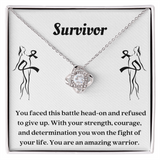 Cancer Survivor Gift, Warrior Gift Necklace, Cancer Fighter Gift, Survivor Gift, Cancer Warrior Gift, Beat Cancer Gift, Empowerment Gift